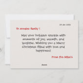 Merry Christmas Wenskaart Clean en Classic Feestdagenkaart (Achterkant)