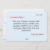 Merry Christmas Wenskaart Clean en Classic Feestdagenkaart (Achterkant)