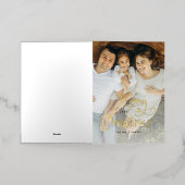 Merry Christmas Whimsical Script Family 12 Photos Folie Wenskaart (Buiten Laag)