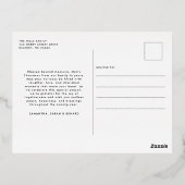 Merry Christmas Whimsical Script  Family  Photo Folie Feestdagen Briefkaart (Achterkant)