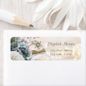 Merry Christmas White Balls Snowflakes Etiket (Insitu)