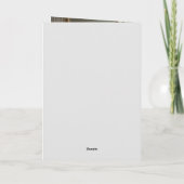 Merry Christmas White Fireplace Blue Ornaments Feestdagen Kaart (Achterkant)