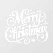 Merry Christmas Window Cling Raamsticker (Vel)