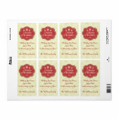 Merry Christmas Wine Label Gift Label (Full Sheet)