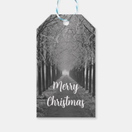Merry Christmas winter, Cadeaulabel