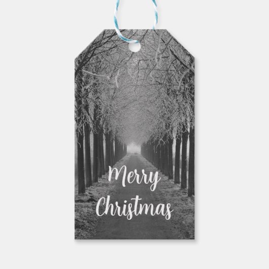 Merry Christmas winter, Cadeaulabel (Voorkant)