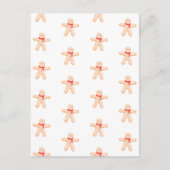 Merry Christmas Winter Gingerbread Man Card Briefkaart (Voorkant)
