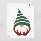 MERRY CHRISTMAS | Winter Holiday Gnome Briefkaart (Voorkant / Achterkant)