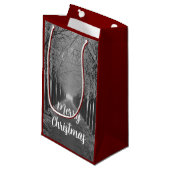 Merry Christmas winter, Klein Cadeauzakje (Voorkant Gekanteld)