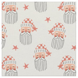 Merry Christmas winter party Santa face nursery  Stof