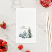 MERRY CHRISTMAS WINTER SCENERY Guest Towels Servet (Insitu)