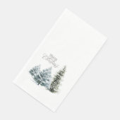 MERRY CHRISTMAS WINTER SCENERY Guest Towels Servet (Hoek)