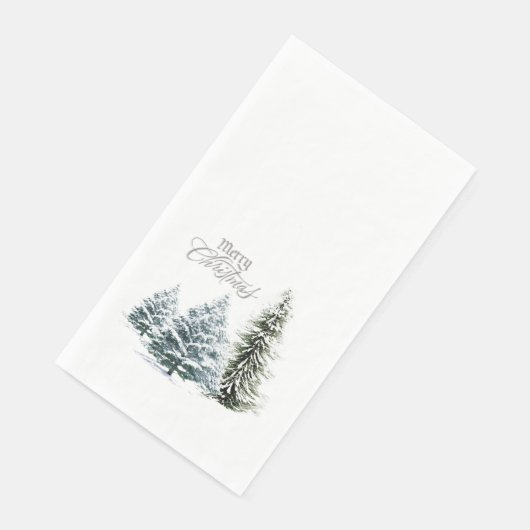 MERRY CHRISTMAS WINTER SCENERY Guest Towels Servet (Hoek)
