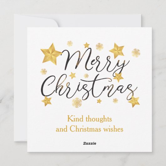 Merry Christmas & Winter village  Feestdagenkaart (Achterkant)