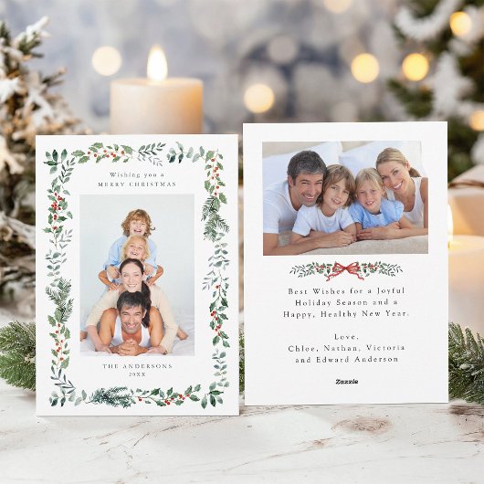 Merry Christmas Wish 2 Foto Feestdagenkaart