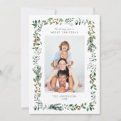 Merry Christmas Wish 2 Foto Feestdagenkaart (Voorkant)