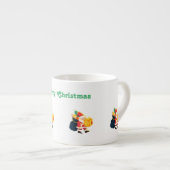 Merry Christmas Wishes Tekst Gedrukt Specialty Nic Espresso Kop (Voorkant rechts)