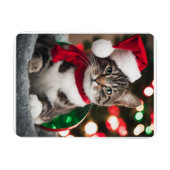 Merry Christmas with a cute kitten Magneet (Horizontaal)