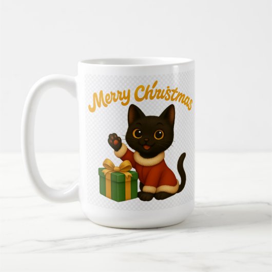 Merry Christmas with Emi the Black Cat Koffiemok (Links)