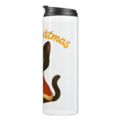 Merry Christmas with Emi the Black Cat Thermosbeker (Geroteerd rechts)