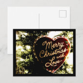 Merry Christmas with Love | Briefkaart (Voorkant / Achterkant)