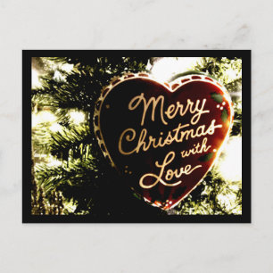 Merry Christmas with Love Briefkaart