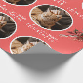 Merry Christmas with One Circle Photo Cadeaupapier (Hoek)