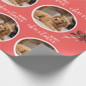 Merry Christmas with One Circle Photo Cadeaupapier (Hoek)