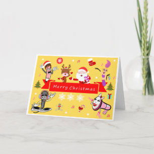 Merry Christmas with Santa Feestdagen Kaart