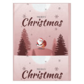 Merry Christmas With Santa Luxury Tafelkleed (Voorkant)
