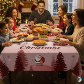 Merry Christmas With Santa Luxury Tafelkleed