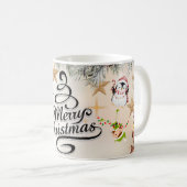 Merry Christmas with Winter Reindeer holiday gift Koffiemok (Voorkant rechts)