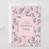 Merry Christmas Woodland Friends in Winter Forest  Kaart (Voorkant)