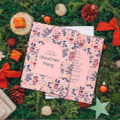 Merry Christmas Woodland Friends in Winter Forest  Kaart