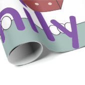 Merry Christmas Wrapping Family Love Friends Cat  Cadeaupapier (Rol Hoek)