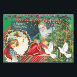 MERRY CHRISTMAS Wrapping Paper Flat Sheet Set van<br><div class="desc">DOUANEWRAPPINGPAPIERVLAKTE REEKS 3COLLAGE  SANTA CHRISTMAS-ONTWERP</div>