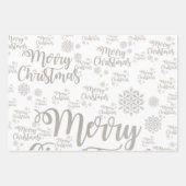 Merry Christmas Wrapping Paper Sheets (Voorkant 2)