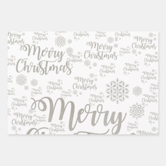 Merry Christmas Wrapping Paper Sheets (Voorkant 2)