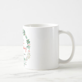 Merry Christmas Wreath Mug – Holiday &  Mug, 11 oz Koffiemok