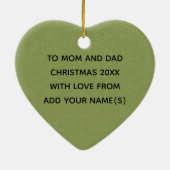 Merry Christmas Wreath Ornament (Achterkant)