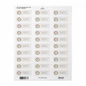 Merry Christmas Wreath Retouradres Label (Full Sheet)