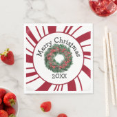 Merry Christmas Wreath Servet (Insitu)