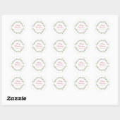Merry Christmas Wreath Sticker ontwerp (Vel)
