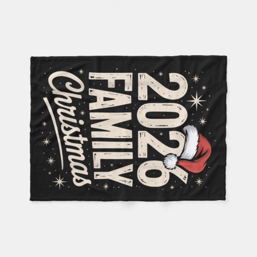 Merry Christmas Xmas Family Matching  Fleece Deken (Voorkant (Horizontaal))