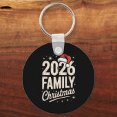 Merry Christmas Xmas Family Matching  Sleutelhanger (Voorkant)