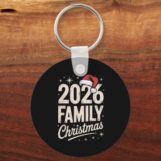 Merry Christmas Xmas Family Matching  Sleutelhanger (Voorkant)