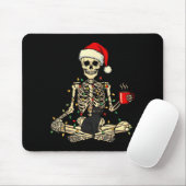 Merry Christmas Xmas Skull Skeleton Funny Matching Muismat (Met muis)