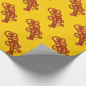 MERRY CHRISTMAS -  Xmas tekstontwerp Cadeaupapier (Hoek)