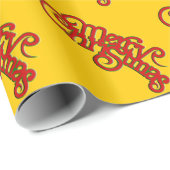 MERRY CHRISTMAS -  Xmas tekstontwerp Cadeaupapier (Rol Hoek)