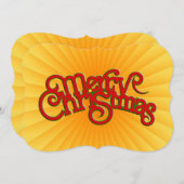 MERRY CHRISTMAS -  Xmas tekstontwerp Feestdagenkaart (Voorkant / Achterkant)